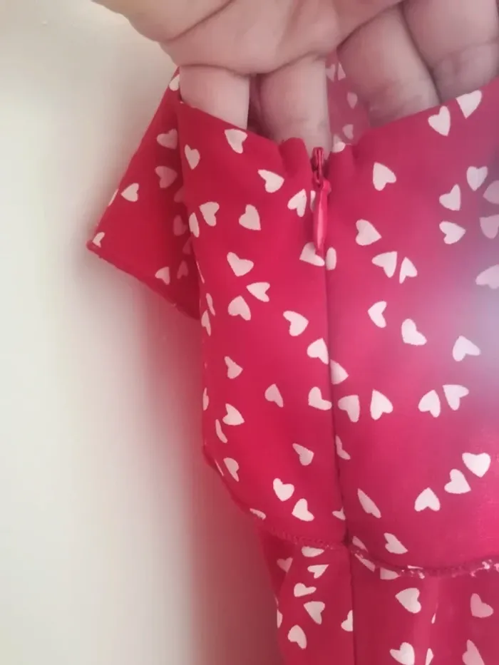 Combi short motif cœur fille taille 11-12ans - photo numéro 6