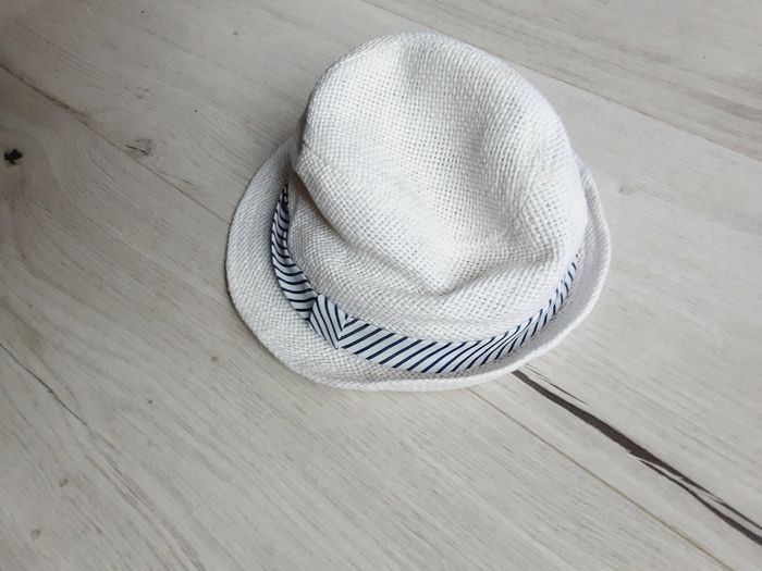 Vêtement bébé mixte garçon fille chapeau blanc VertBaudet 37 - 43 cm - photo numéro 2