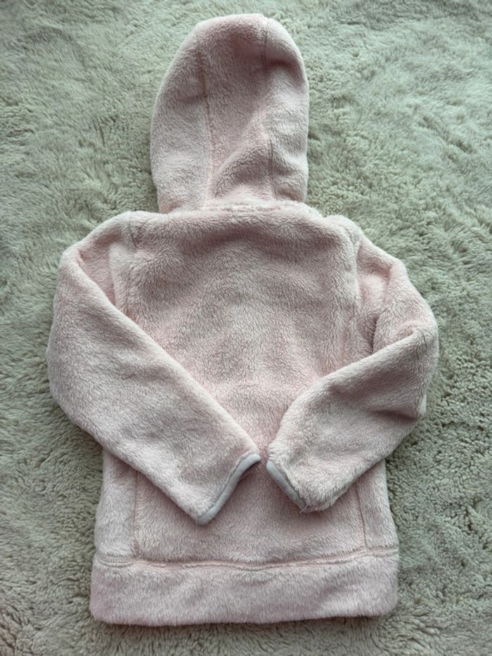 🧥Veste à capuche tout doux rose - fille 3-4 ans- très bon état - photo numéro 6