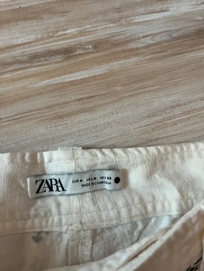 pantalon zara broderie - photo numéro 6