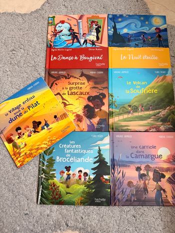 Lot 7 livres enfants Hachette Jeunesse – Merveilles de France & Musée magique