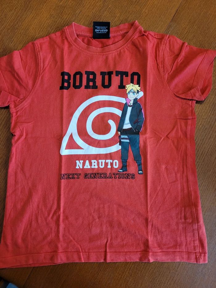 Tee-shirt manches courtes garçon 10 ans Boruto