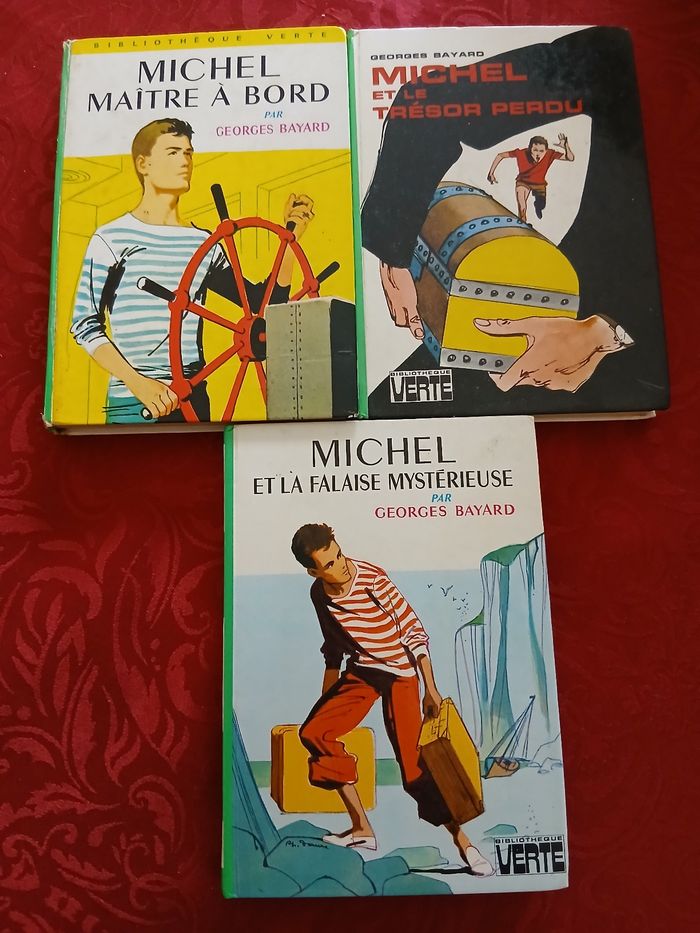 Lot de 3 livres bibliothèque verte série michel