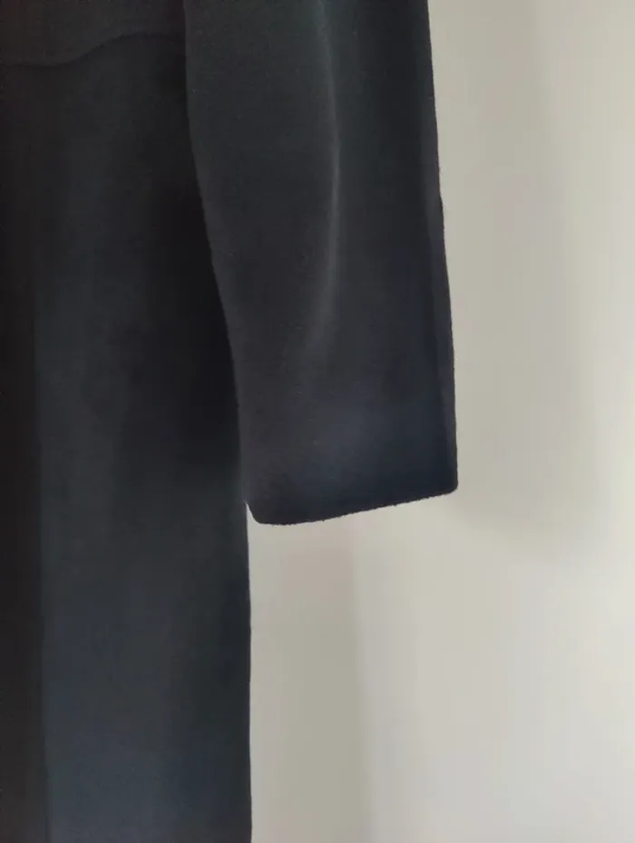 Manteau noir Carbone T.42 / Laine et Mohair - photo numéro 5