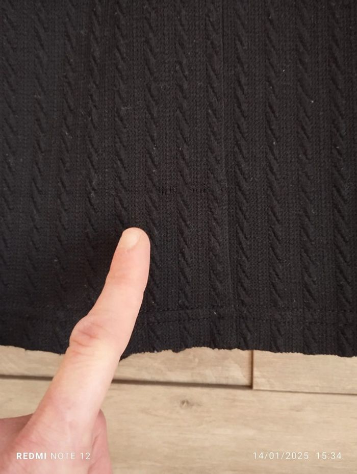 Robe maille légère JDY noir ceinture TXS - photo numéro 6