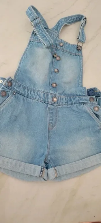 Salopette short en jean Kiabi