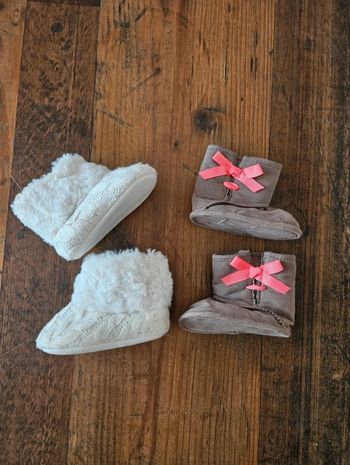 Lot de deux bottines bébé Pointure 19