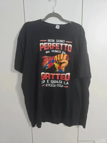 T-shirt noir : Je ne suis pas parfait