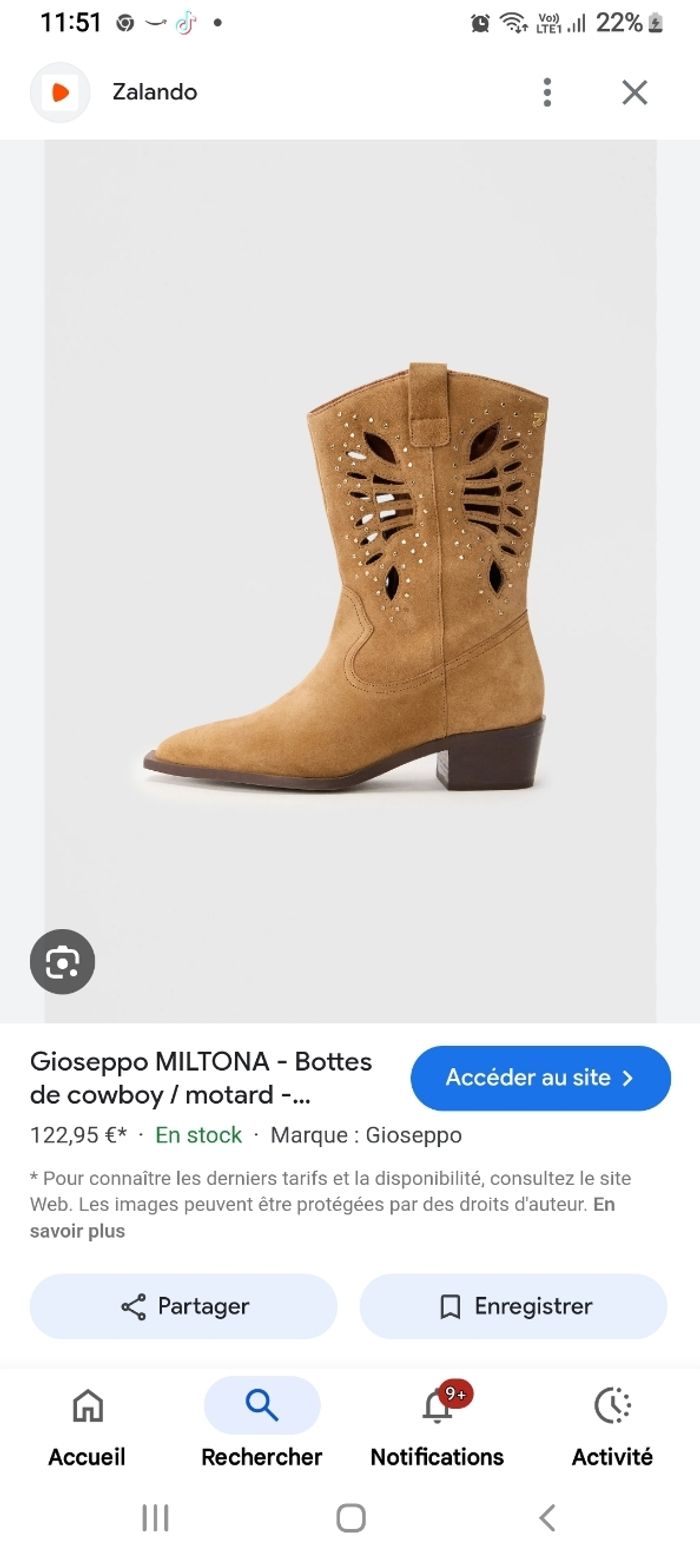Bottes gioseppo miltona acheter 123 euros neuves avec étiquette - photo numéro 7