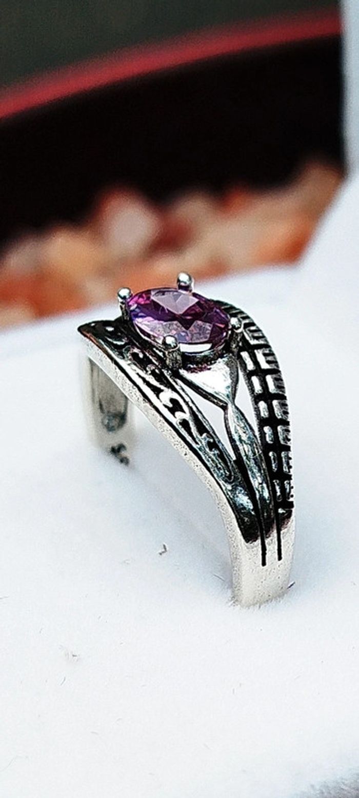 Œil d’Améthyste💫Bague Protectrice en Argent Énergisé - photo numéro 10