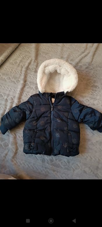 Manteau fourré  9 mois Orchestra