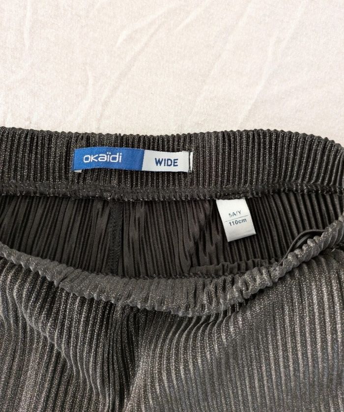 Pantalon large plissé pailleté Okaïdi - 5 ans (110cm) - photo numéro 3