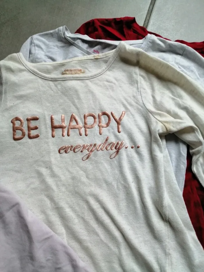Lot 4 t-shirt manche longue 12 ans - photo numéro 4