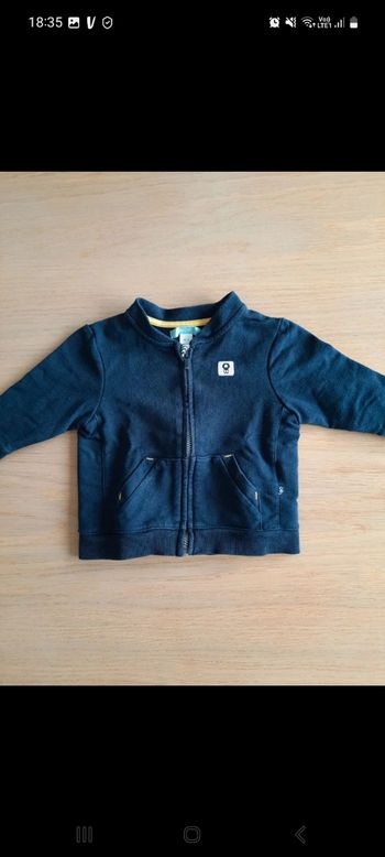 Gilet zippé 6 mois