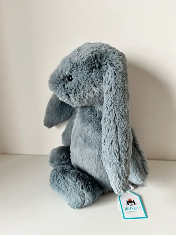 Medium bashful dusky blue bunny Jellycat - photo numéro 2