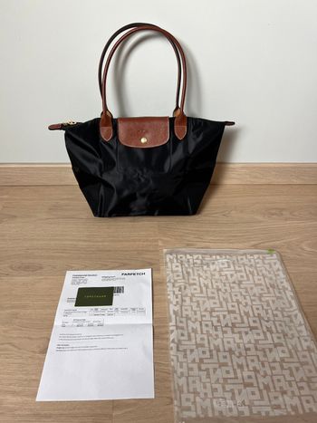 Longchamp Le Pliage – Taille L – Noir et Marron