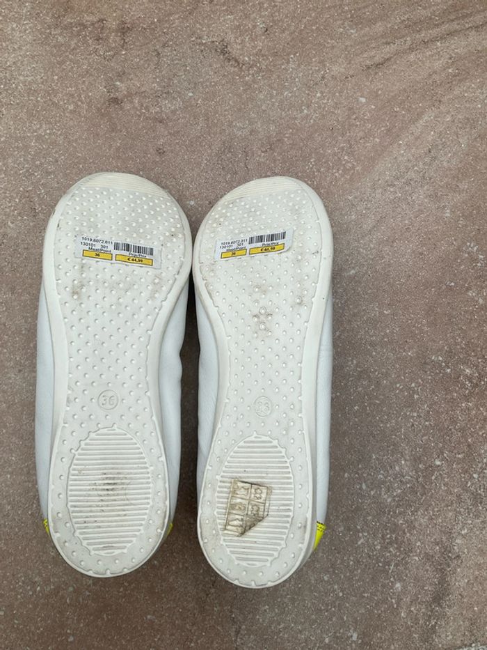 Ballerines crème et jaune fluo neuve p36 (n°33) - photo numéro 2