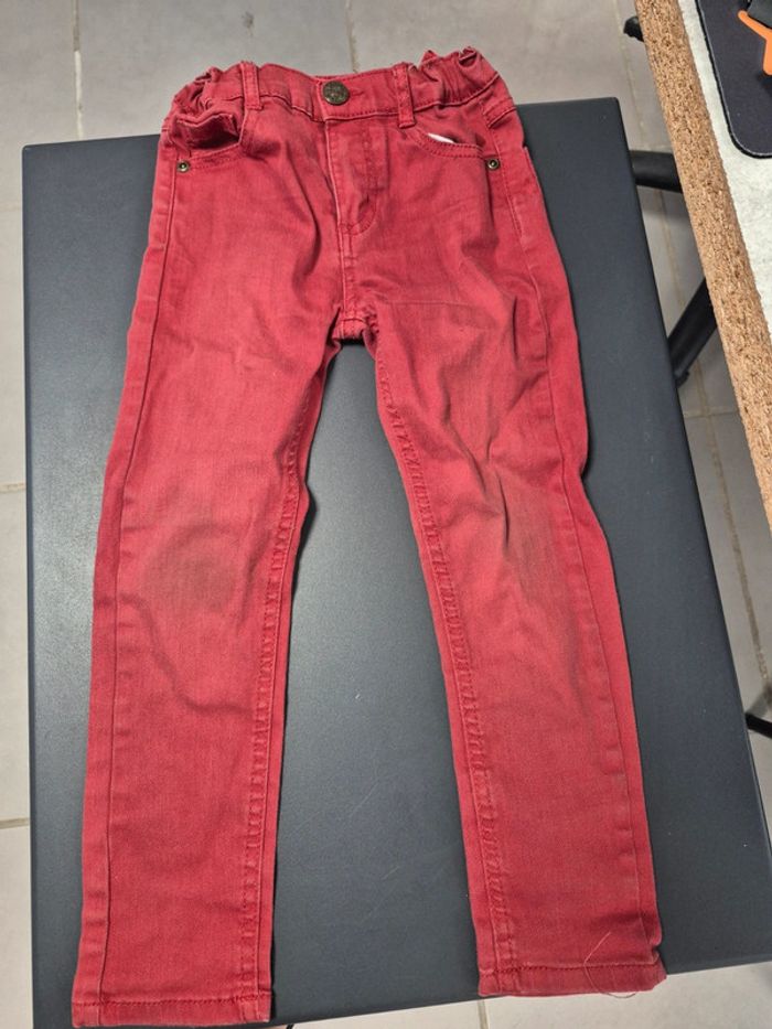 Jeans garçon 5 ans rouge