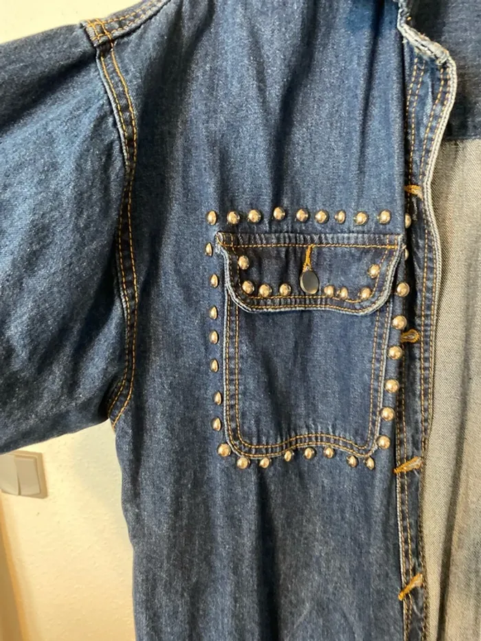 superbe veste en jean longue Bubblee taille 50 neuve - photo numéro 2