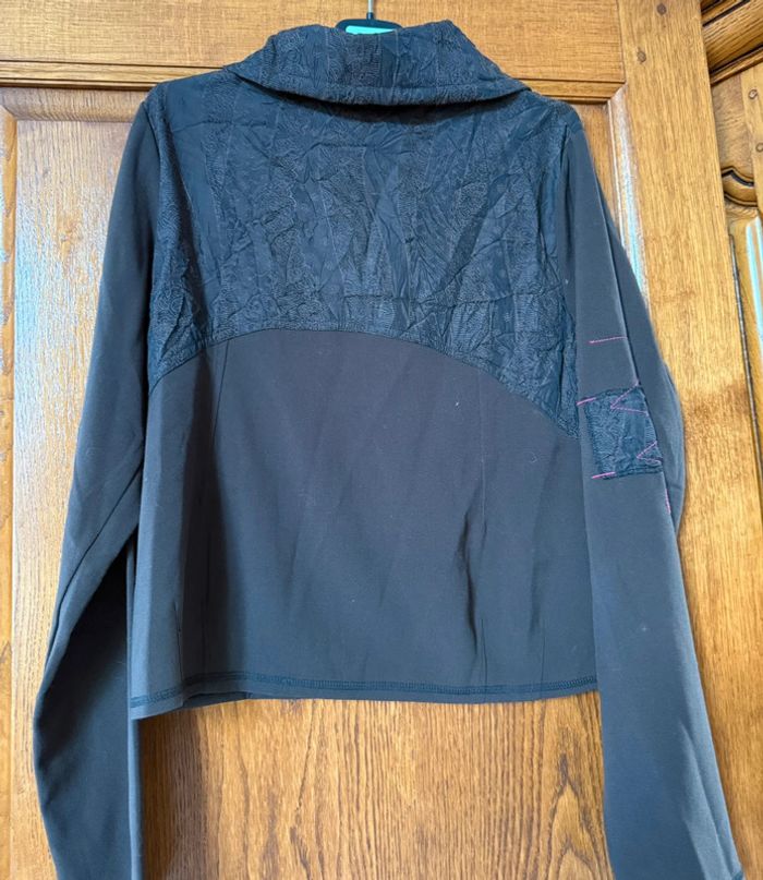 Veste marron glacé avec broderie taille 42 mia soana - photo numéro 3