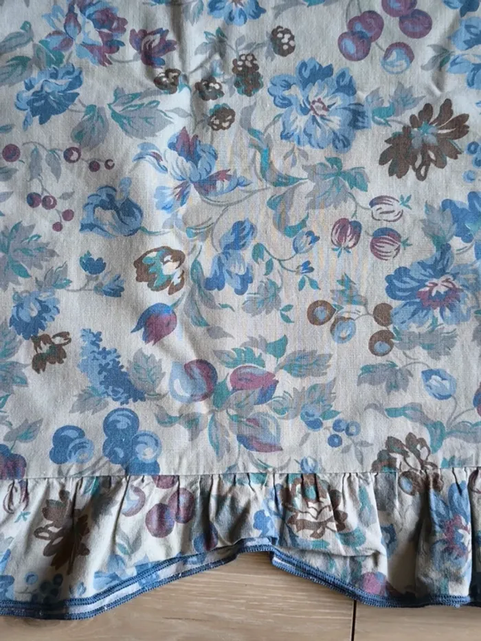 Taie de traversin vintage motif floral 167 X 42 cm - photo numéro 5