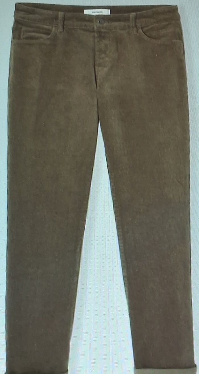 PANTALON VELOURS FEMME KAKI - photo numéro 3