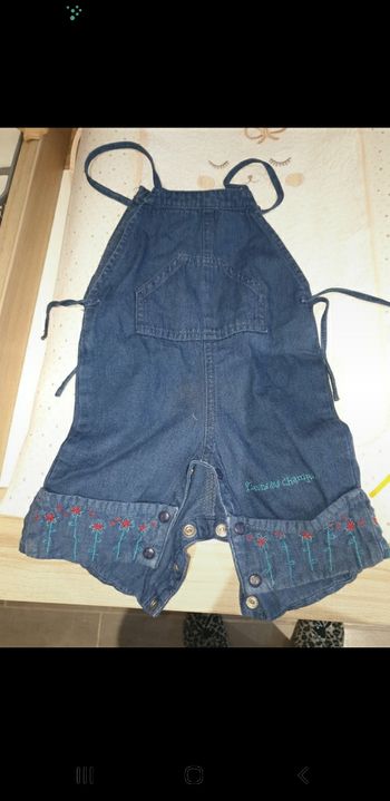 Combishort en jeans 6M