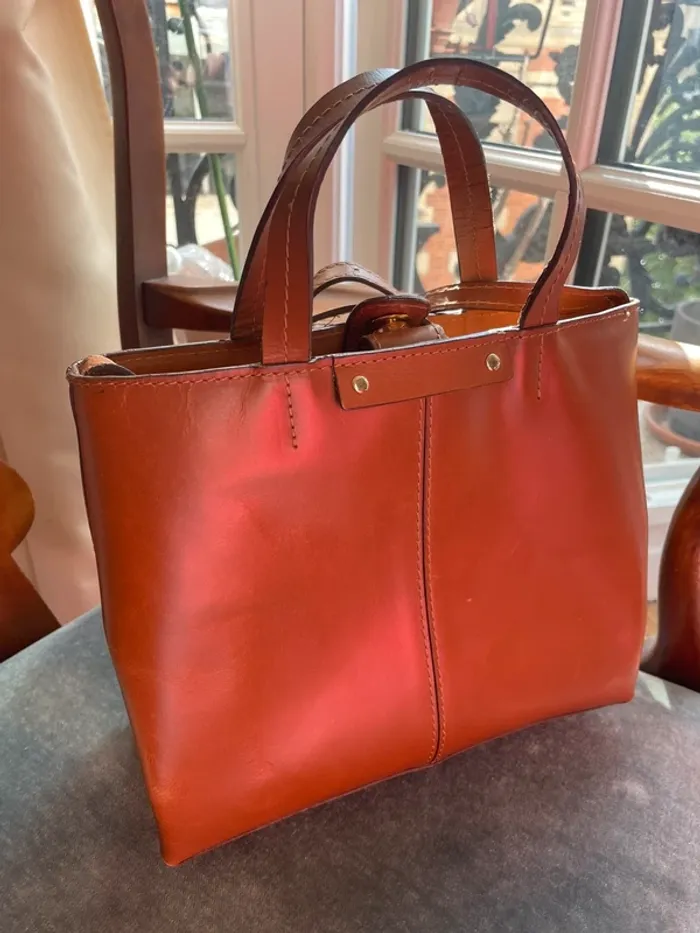 Sac à main camel Zara Basic - photo numéro 2