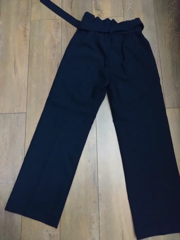 Pantalon Y Coo T36 – noir taille haute, chic avec ceinture - photo numéro 11