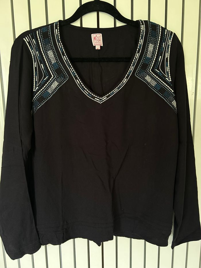 Blouse ml noire, Miss Captain, taille 42