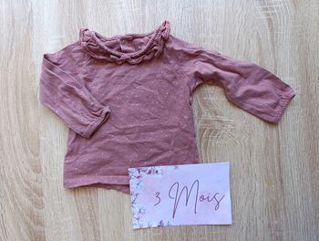 T-shirt manche longue 3mois Kiabi