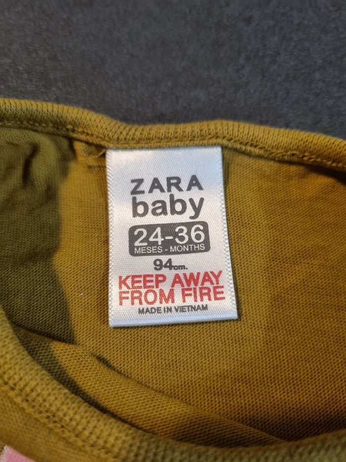 T-shirt manches longues Zara 24-36 mois - photo numéro 3