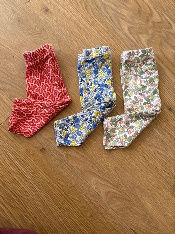 Lot leggings fleuris