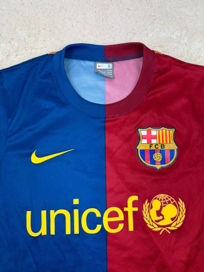 Maillot FC Barcelone 2008/2009 Home Nike Vintage Rare - photo numéro 4