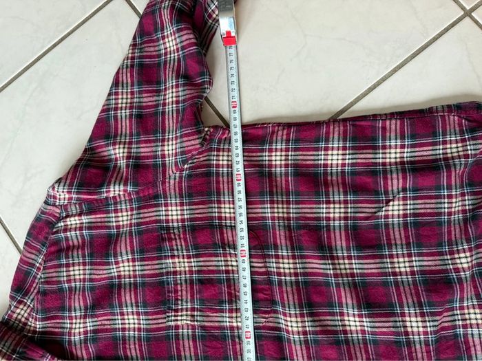 Chemise / Surchemise Croft & Barrow taille XL coton / flanelle couleur bordeaux beige & gris - photo numéro 6