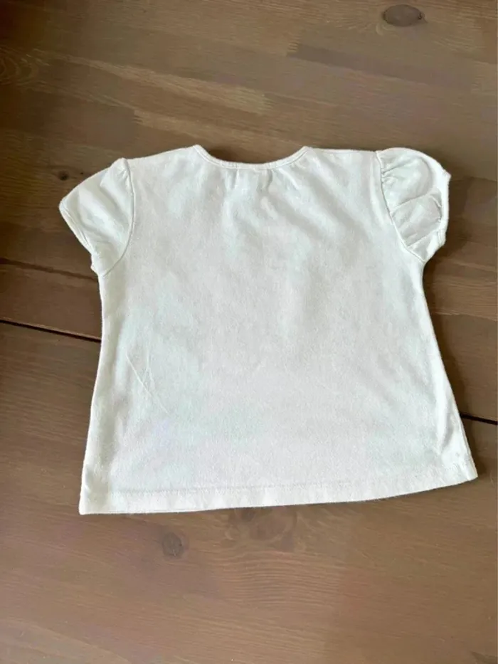 Tshirt blanc bébé P’tit Bisous 18M 81CM - photo numéro 3