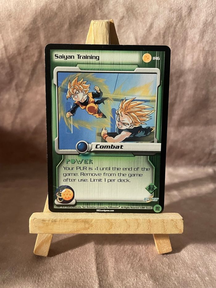 Carte dragon Ball Z 2000 TCG - Saiyan Training - IR6 - année 2000 - version anglaise - photo numéro 1