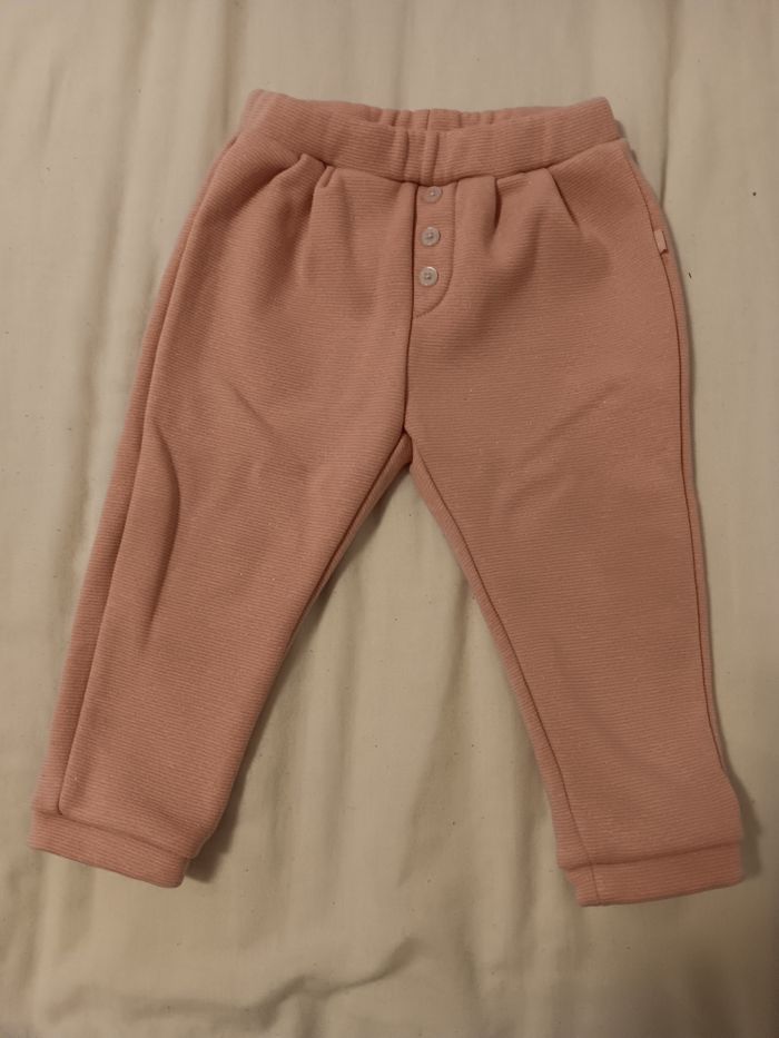Pantalon rose fille taille18mois 80cm marque obaibi - photo numéro 3