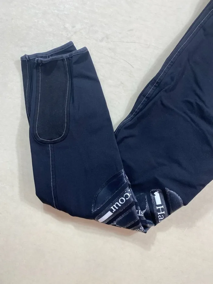 Pantalon équitation Harcour taille 34 enfant/adolescent noir - photo numéro 2