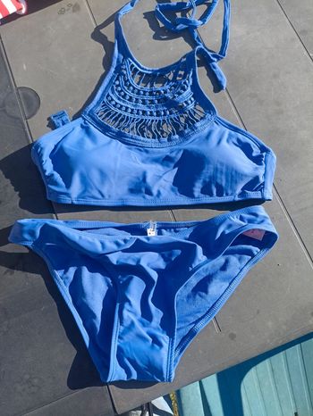 Maillot de bain bleu taille s