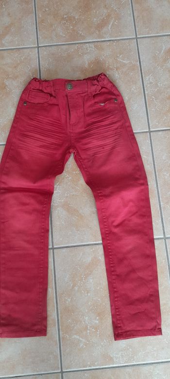 Jean rouge 8 ans