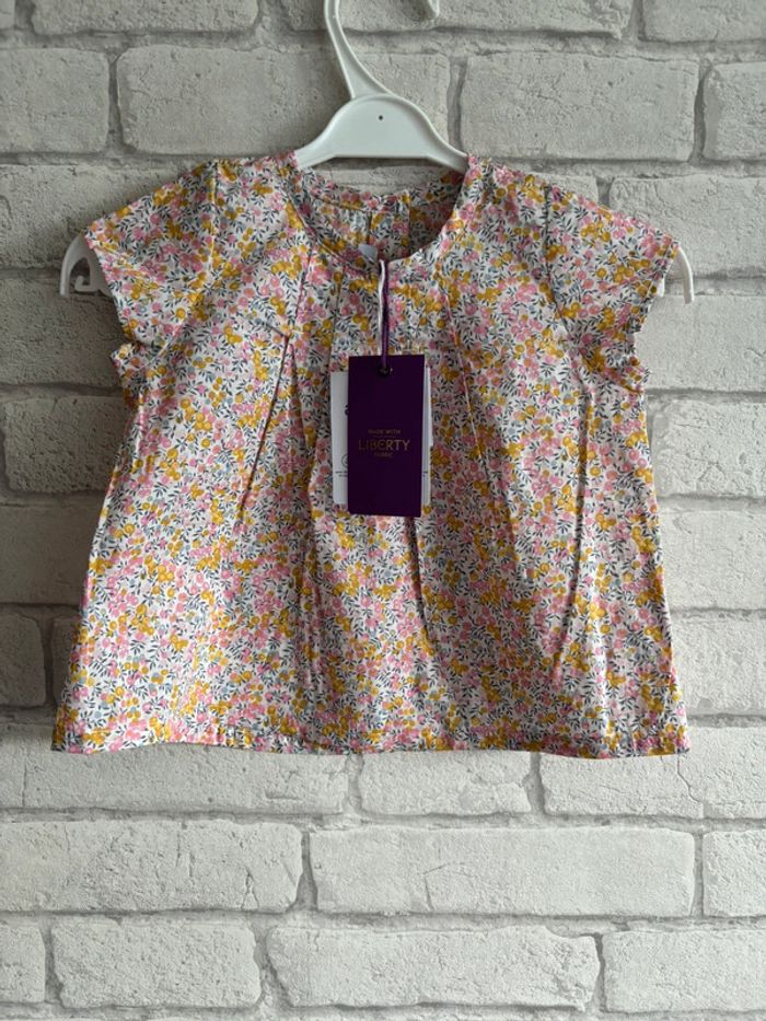 Blouse Absorba Liberty taille 9 mois neuve