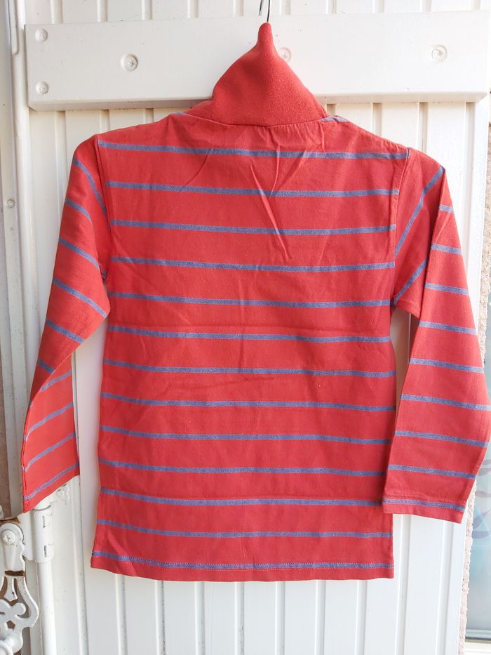 T shirt manches longues rouge oui-oui 6 ans - photo numéro 2