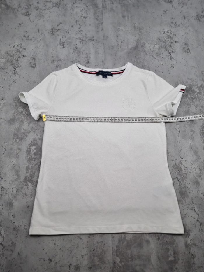 T-shirt blanc Tommy Hilfiger, S Femme (mesures en photos) - photo numéro 6