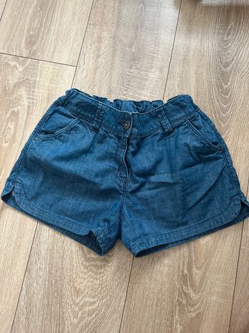 Short en jean bleu