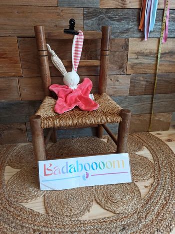 Doudou lapin rose keptin-jr tbe