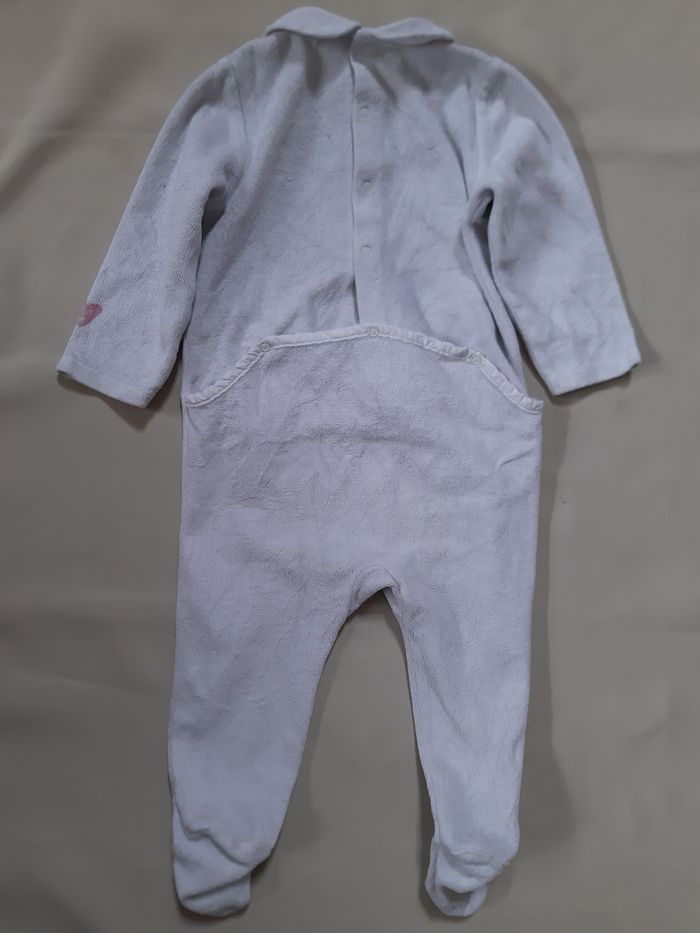 Pyjama velours fille - cœurs - obaïbi - 12 mois - photo numéro 5