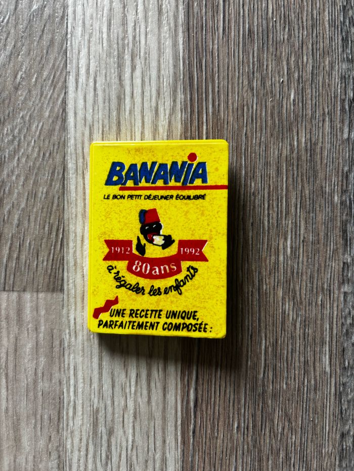 Vintage publicitaire rare magnet Banania 80 ans