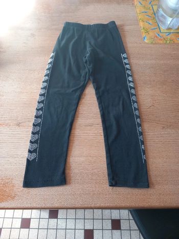 Pantalon legging coton noir 8ans