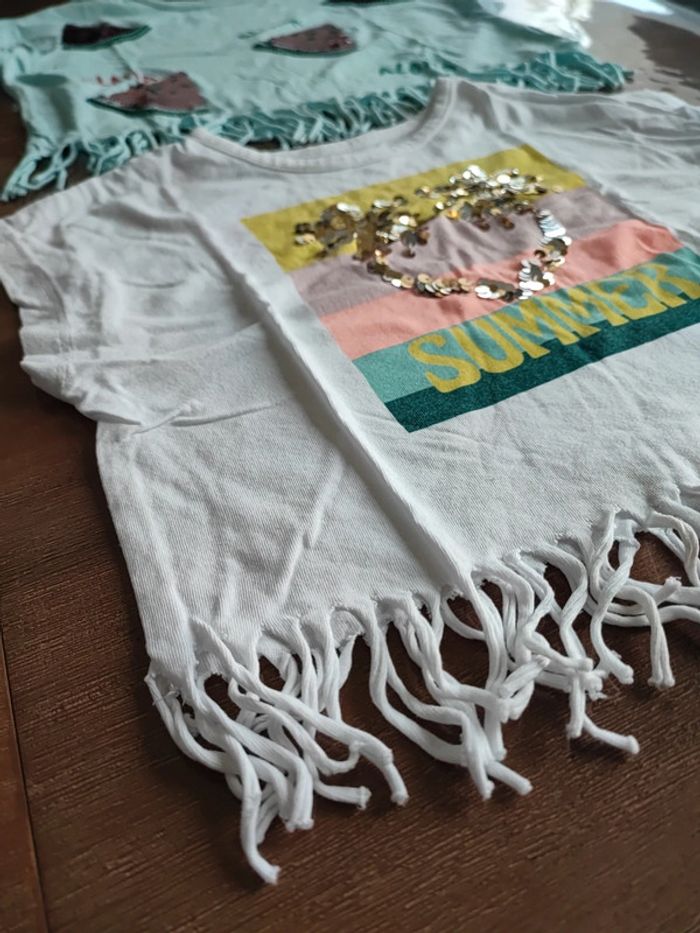 Lot de 2 tee-shirts à franges - photo numéro 5